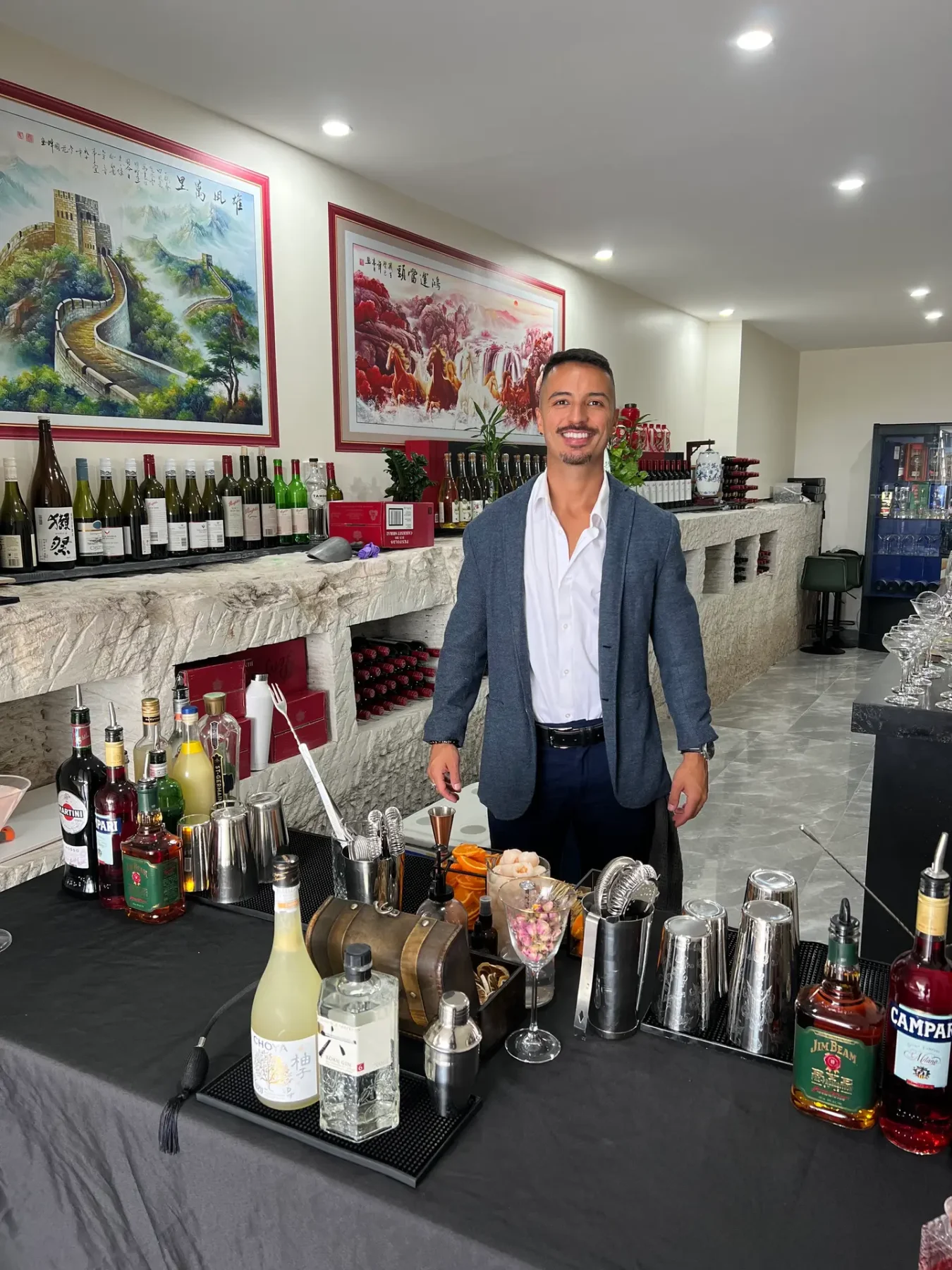 Mobile bar wedding