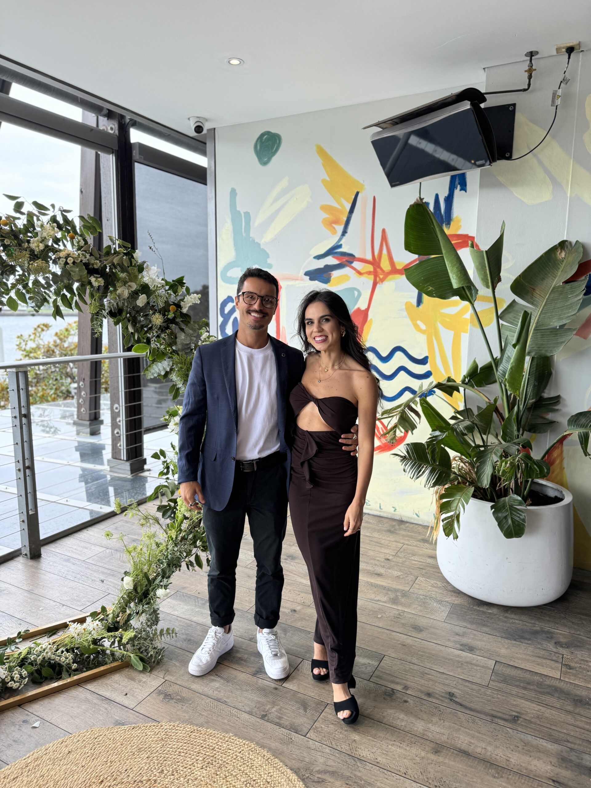 Event organisers Thais and Marcus