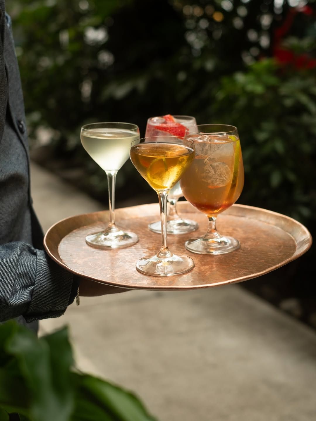 Different cocktails served in event appropriate glassware
