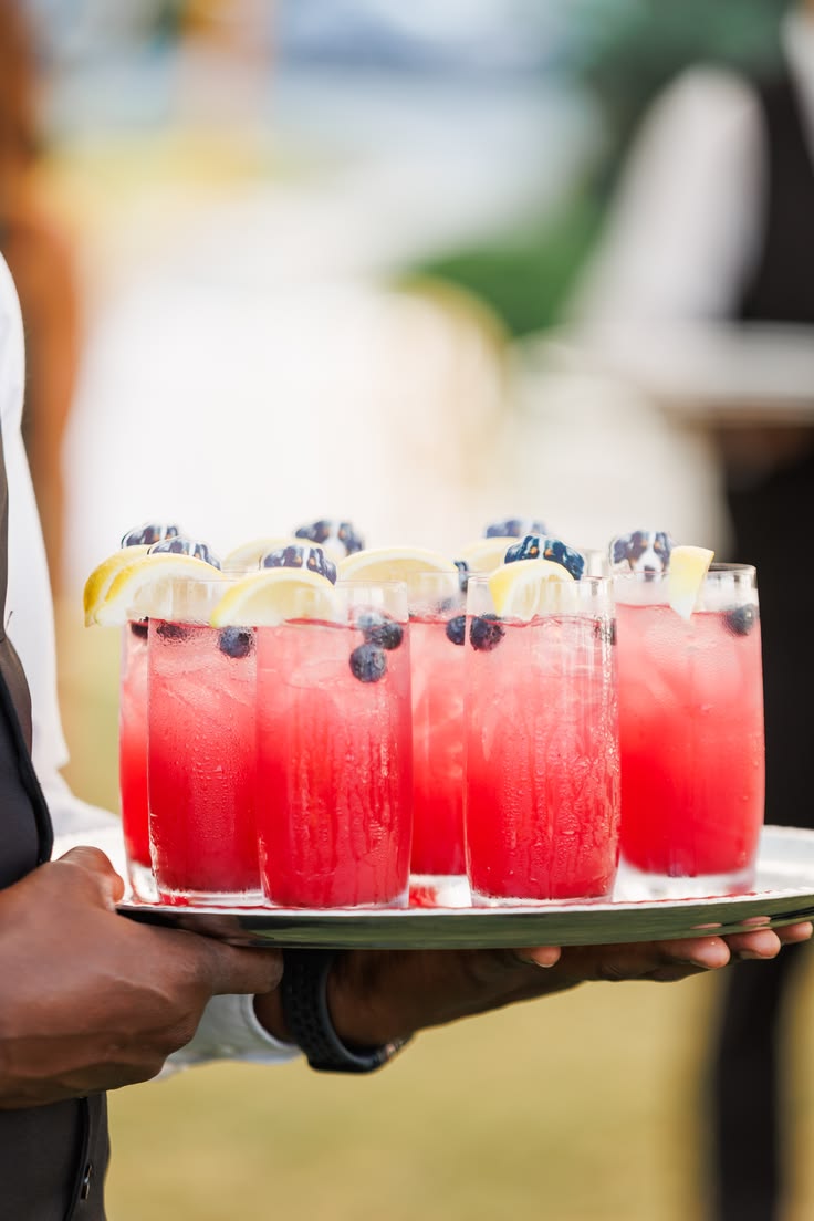 Bartender preparing race day cocktails